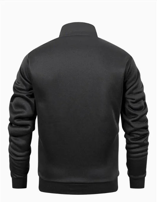 2 Pcs Men's Fleece Plain Zipper Track Suit