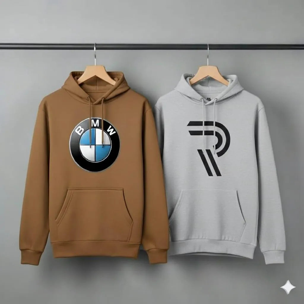 Pack Of 2 Printed Hoodie For Men