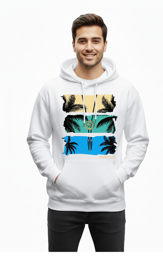1 Pc Men's Fleece Printed Hoodie