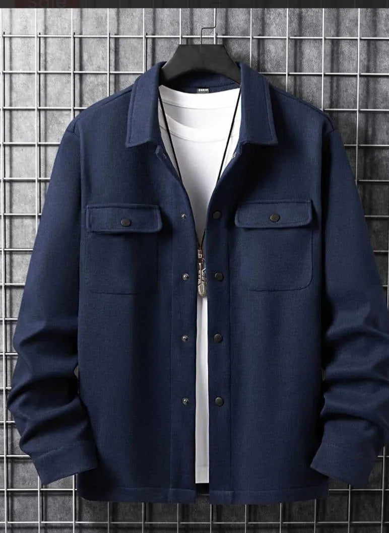 Men's Fleece Plain Jacket