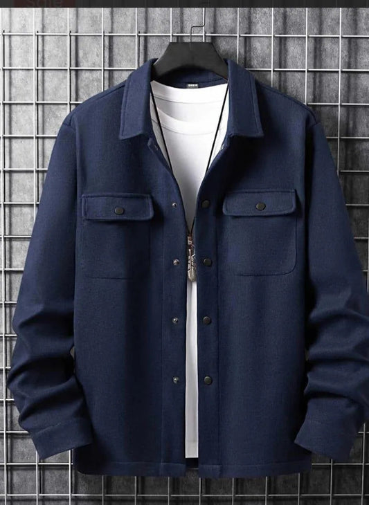 Men's Fleece Plain Jacket