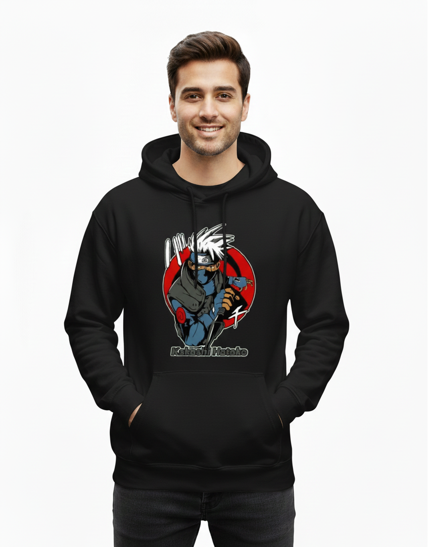 1 Pc Men's Fleece Printed Hoodie