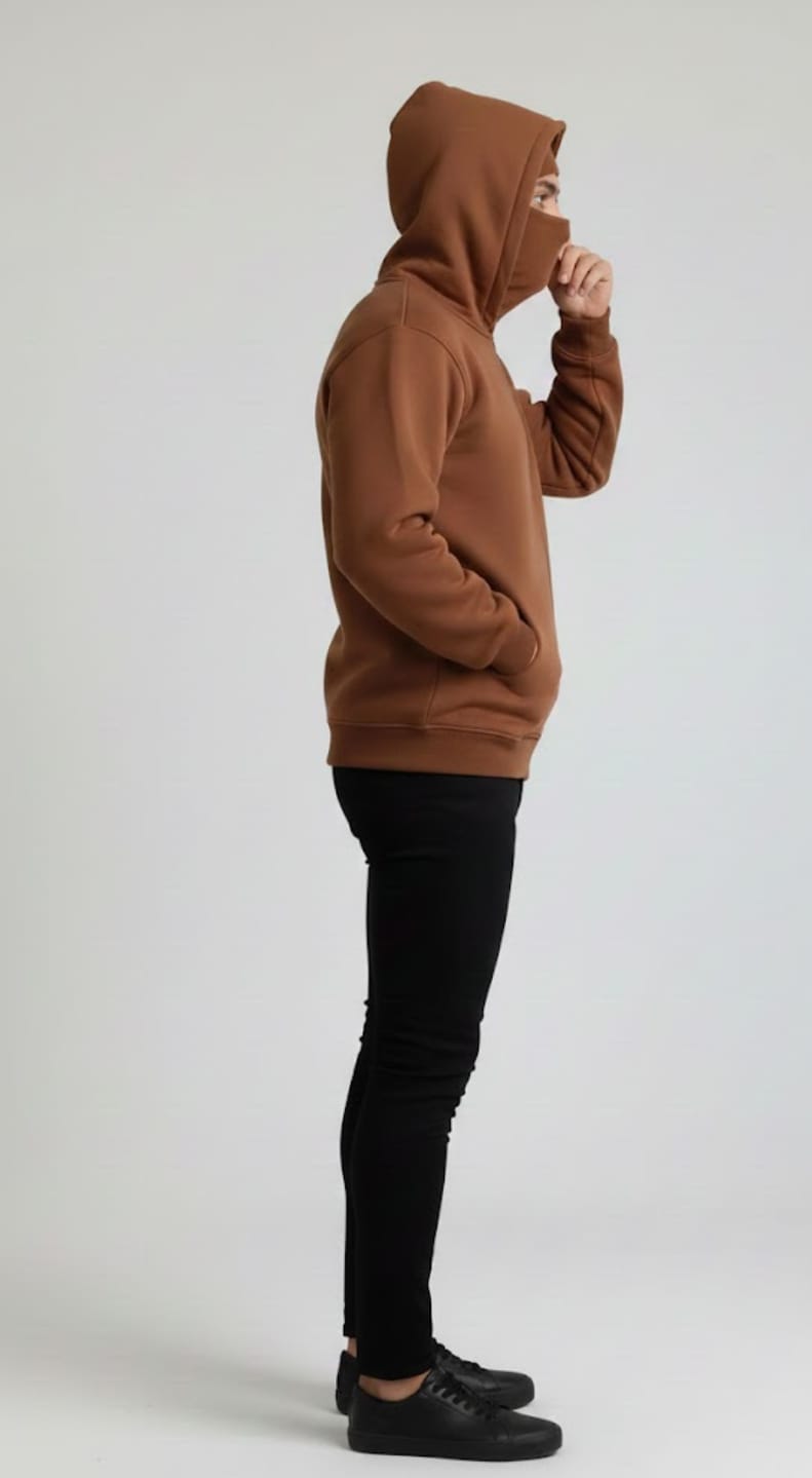 Premium Heavyweight Black Fleece Zipper Hoodie