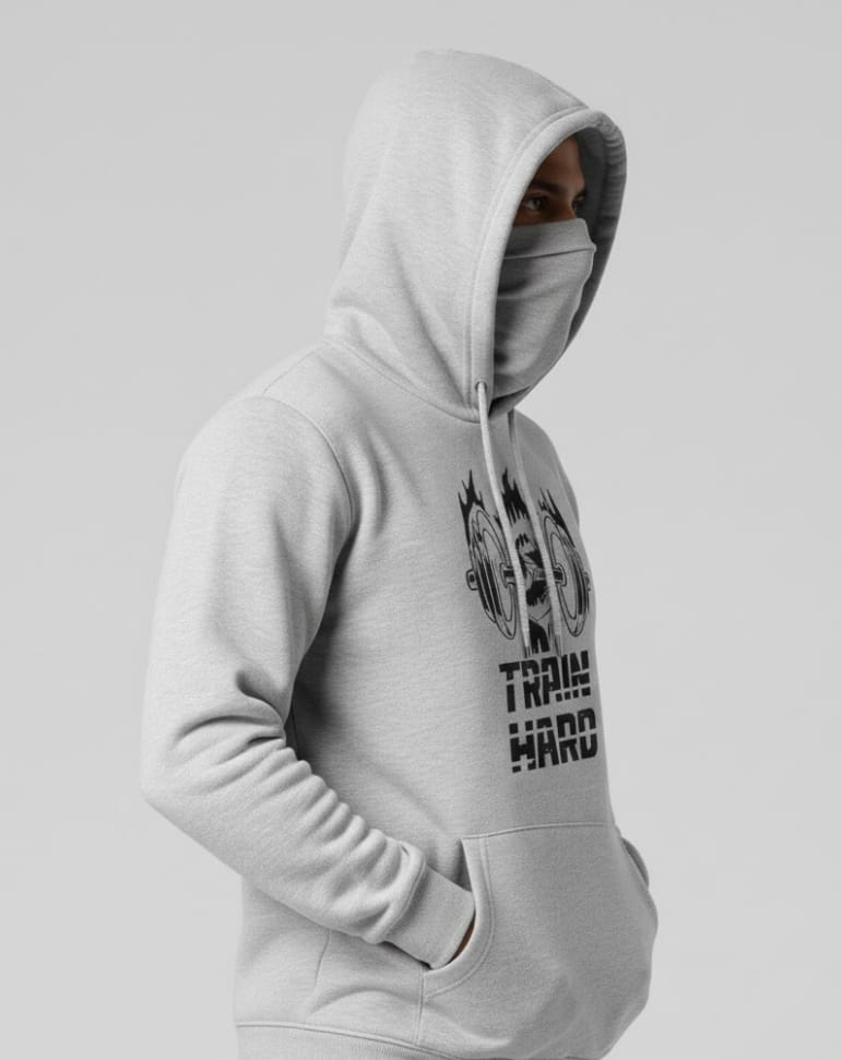 1 Pc Men's Fleece Printed Hoodie