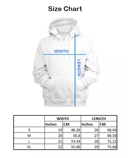 1 Pc Women's Stitched Fleece Printed Pullover Hoodie