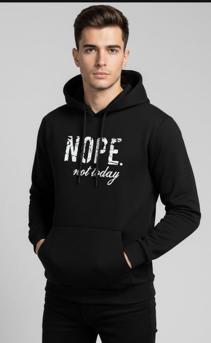 1 Pc Men's Polyester Fleece Printed Hoodie