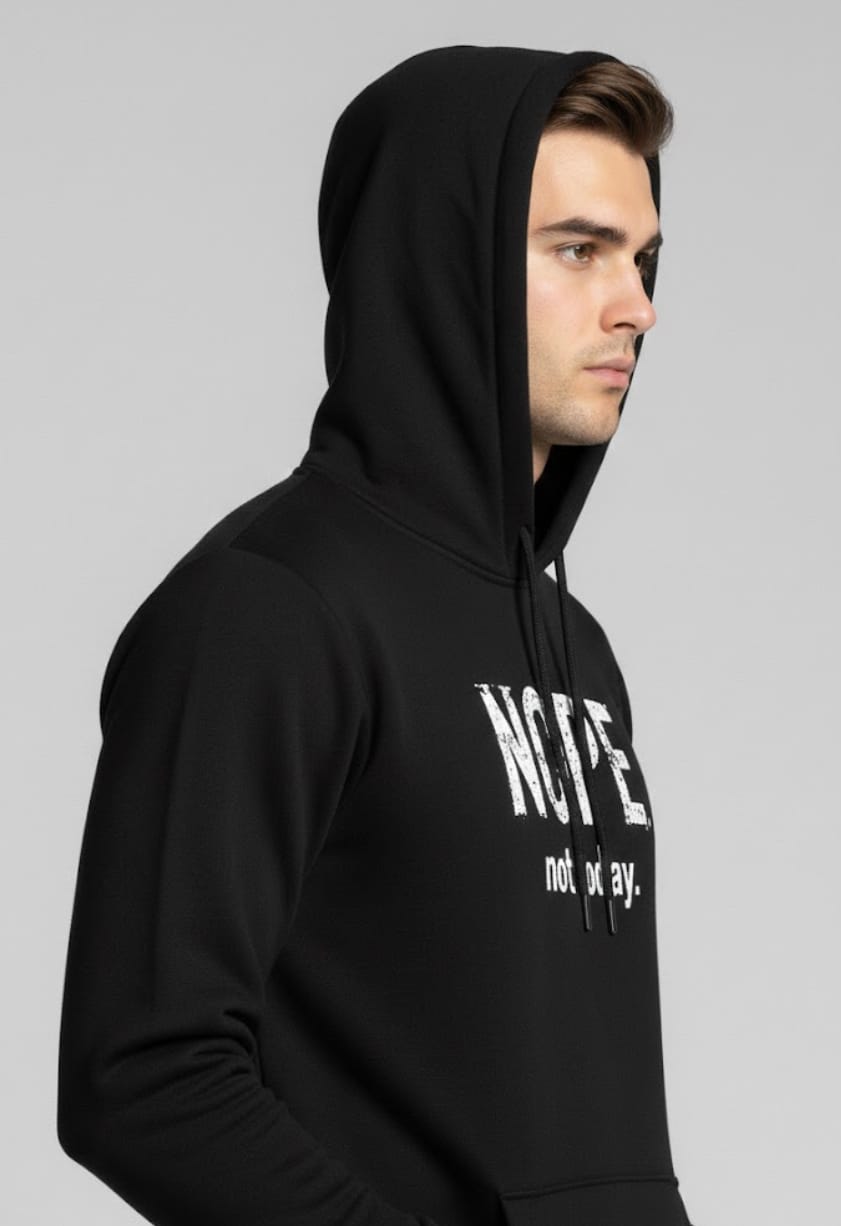 1 Pc Men's Polyester Fleece Printed Hoodie