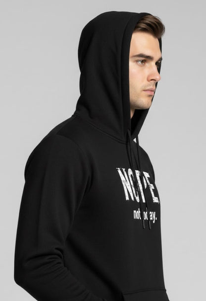 1 Pc Men's Polyester Fleece Printed Hoodie