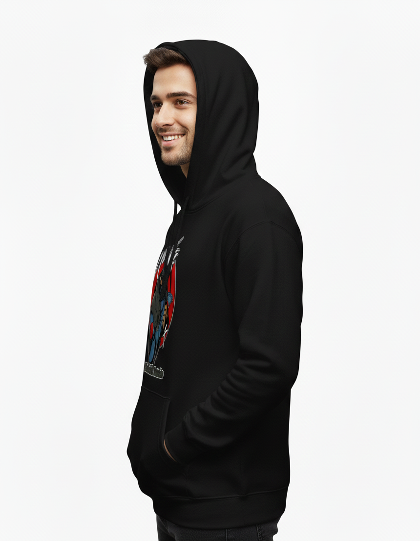 1 Pc Men's Fleece Printed Hoodie